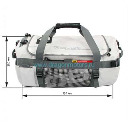 Водонепроницаемая сумка-рюкзак OverBoard OB1091WHT - Adventure Duffel - 35L (White)