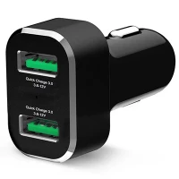 RAM-GDS-CHARGE-USB2QCCIG RAM GDS Quick Charge в авто розетку, 12-18 В, USB 2*3А, 3,6-12 В