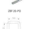Скоба П-образная 50х50 мм, М10, ZBF 20-PO (W 6751), WINTERHOFF