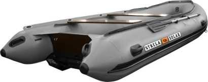 Надувная лодка ПВХ, SOLAR-470 Strela Jet tunnel, серый