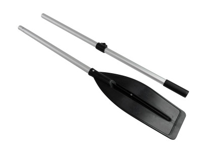 Весло разборное 200 см, широкая лопасть, черное, уцененное