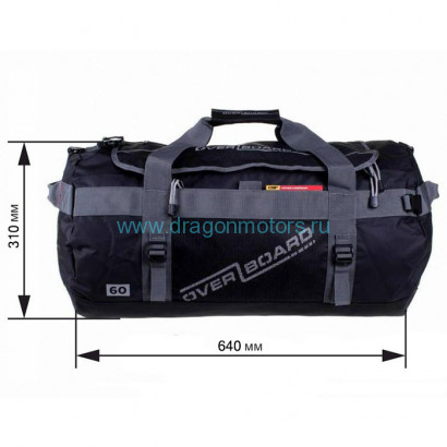 Водонепроницаемая сумка-рюкзак OverBoard OB1143BLK - Adventure Duffel - 60L (Black)