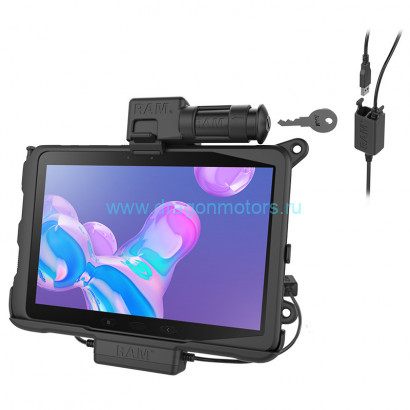 RAM-HOL-SAM52PD2KLU Базовая станция RAM Power + Dual USB Data Key Locking Cradle для Tab Active Pro