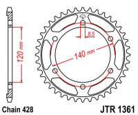 JT звезда задняя JTR1361.50