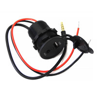 Панель с USB разъемом и AUX портом NEKEKE: DS-AUS