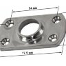 Основание стойки леера 7/8" (22 мм), 90 град, прямоугольное под сварку