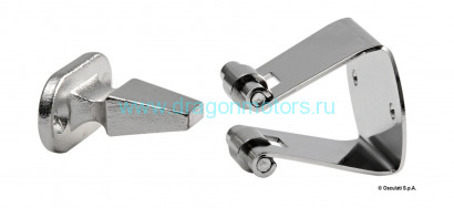 Ограничитель двери, 34x20х30 мм, нержавеющая сталь - 38-442-85