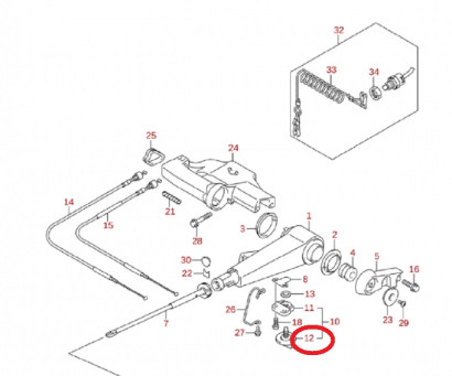 Ручка регулировки дросселя (Knob, Throttle Adj) - 63244-94J10-000