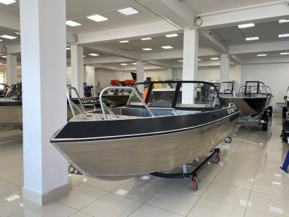 Моторная лодка, Тактика 460, серый с Suzuki DF50ATL