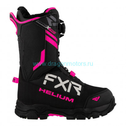 Ботинки FXR Helium BOA с утеплителем - Black/Fuchsia