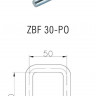 Скоба П-образная 50х70 мм, М10, ZBF 30-PO (W 6752), WINTERHOFF