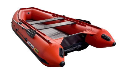 Надувная лодка ПВХ, SOLAR-380 Jet tunnel, красный