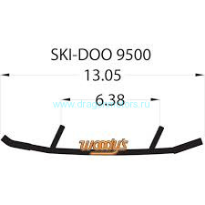 Коньки лыжи Woodys для Ski-Doo (Extender Trail lll)