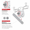 RAM X-Grip Large Phone Mount с низкопрофильным Medium Tough-Claw (RAM-HOL-UN10-404-2U)