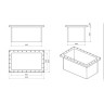 Монтажный бокс для подруливающих устройств Compact Retract - Aluminium