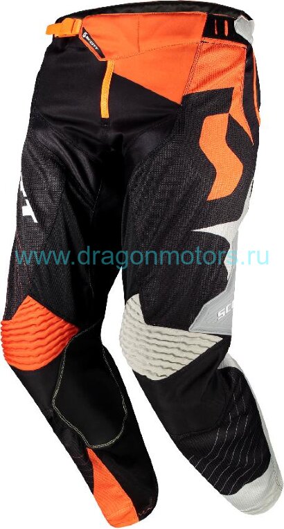 Мотоштаны мужские SCOTT 450 Angled - black/orange