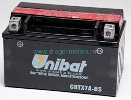UNIBAT Аккумулятор YTX7A-BS, BMCBTX7ABSU