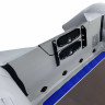 Надувная лодка ПВХ, Шерпа 430 JET, разъемный транец, тент,  серый