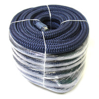 Плетеный швартовый трос c огоном 20мм*15м тёмно-синий