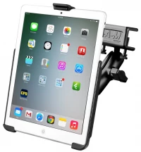 RAM-B-177-AP14U крепление RAM для Apple iPad mini 1-3, струбцина на торец, муфта 95 мм,шары 25мм (1)