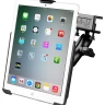 RAM-B-177-AP14U крепление RAM для Apple iPad mini 1-3, струбцина на торец, муфта 95 мм,шары 25мм (1)