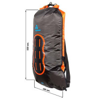 Водонепроницаемый гермомешок рюкзак (с двумя плечевыми ремнями) Aquapac 778 - Noatak Wet & Drybag - 25L (Black-Orange)