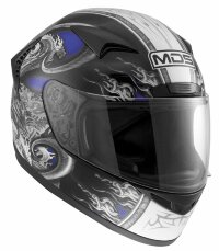 Шлем MDS NEW SPRINTER - BLACK/SILVER/BLUE