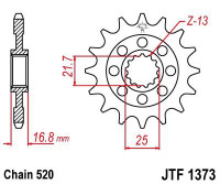 JT звезда передняя JTF1373.16