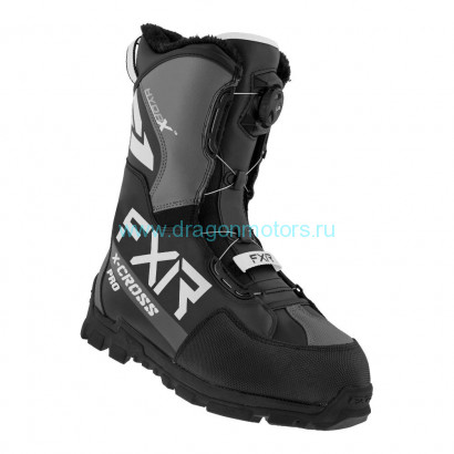 Ботинки FXR X-Cross Pro BOA с утеплителем - Black/White