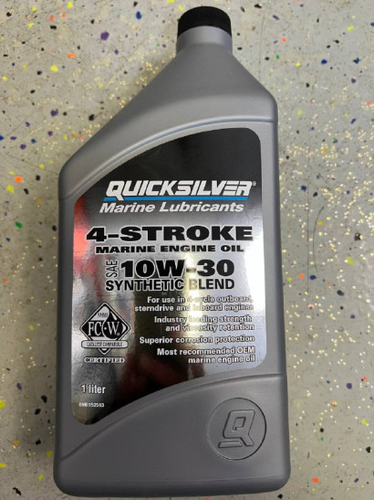 Моторное масло QUICKSILVER Synthetic Blend 10W30 для ПЛМ и стационарных моторов 1л 8M0152563