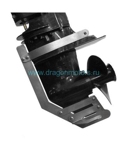 Защита редуктора для Suzuki DT9.9A/15A, DF8A, DF9.9B, DF9.9A/15A/20A, нержавеющая, базовая