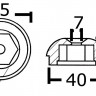 Osculati 43.070.23 - Aluminium spare anode orig. ref. 71190A