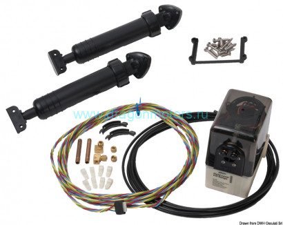 Osculati 51.235.12 - Комплект управления транца BENNET 12V