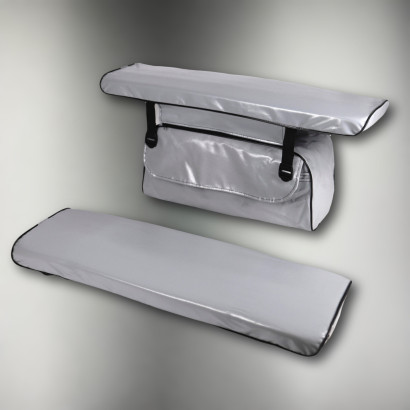 Комплект накладок лодочных 85x24x4 ПВХ (Серый)