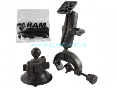 RAP-B-121-HON1U Крепление на присоске RAM Twist-Lock  с композитным хомутом для Honeywell