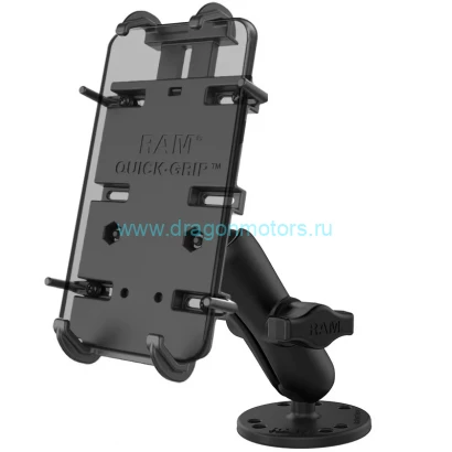 RAM-B-138-PD4U RAM Quick-Grip  XL Подпружиненное крепление для телефона с отверстием для сверления