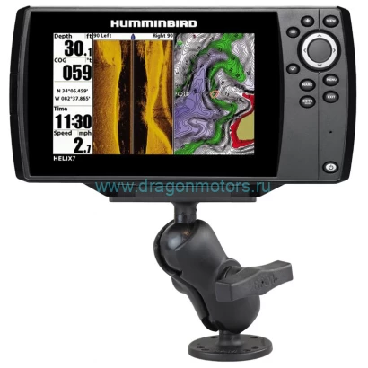 RAM-202-24-B-202U Двойное шарнирное крепление RAM Drill-Down для Humminbird Helix 7