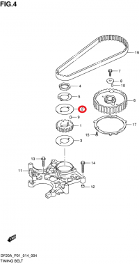 Упорная шайба Suzuki 12635-89L00-000