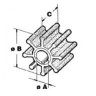 Крыльчатка помпы охлаждения двигателя Yamaha 63V-44352-00