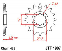 JT звезда передняя JTF1907.14