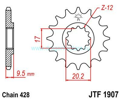 JT звезда передняя JTF1907.14