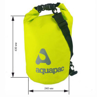 Водонепроницаемый гермомешок (с плечевым ремнем) Aquapac 733 - TrailProof™ Drybag – 15L with shoulder strap (Acid Green)