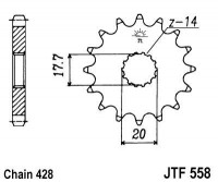 JT звезда передняя JTF558.16