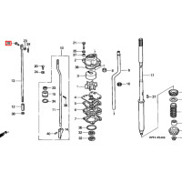 Штифт фиксатор тяги вкл.скорости, 5X17 Honda BF9,9-50 (90754-921-010)
