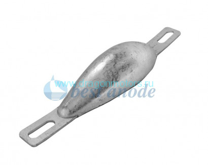 Анод цинковый для корпуса судна, 140x43x27 мм - WD500