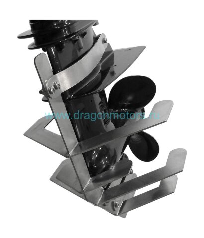 Защита редуктора для Suzuki DT9.9A/15A, DF8A, DF9.9B, DF9.9A/15A/20A, нержавеющая, максимальная