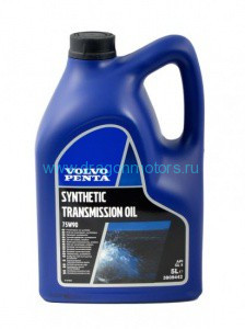22479648 Масло трансмиссионное VOLVO PENTA SAE 75W90, API GL-5, синтетическое OEM: 3809442, 5л