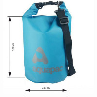 Водонепроницаемый гермомешок (с плечевым ремнем) Aquapac 734 - TrailProof™ Drybag – 15L with shoulder strap (Cool Blue)