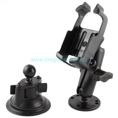 RAM-B-372-GA16U держатель RAM для Garmin eTrex Legend/Venture/Vista, круглая площадка + присоска, муфта 95