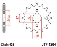 JT звезда передняя JTF1264.15